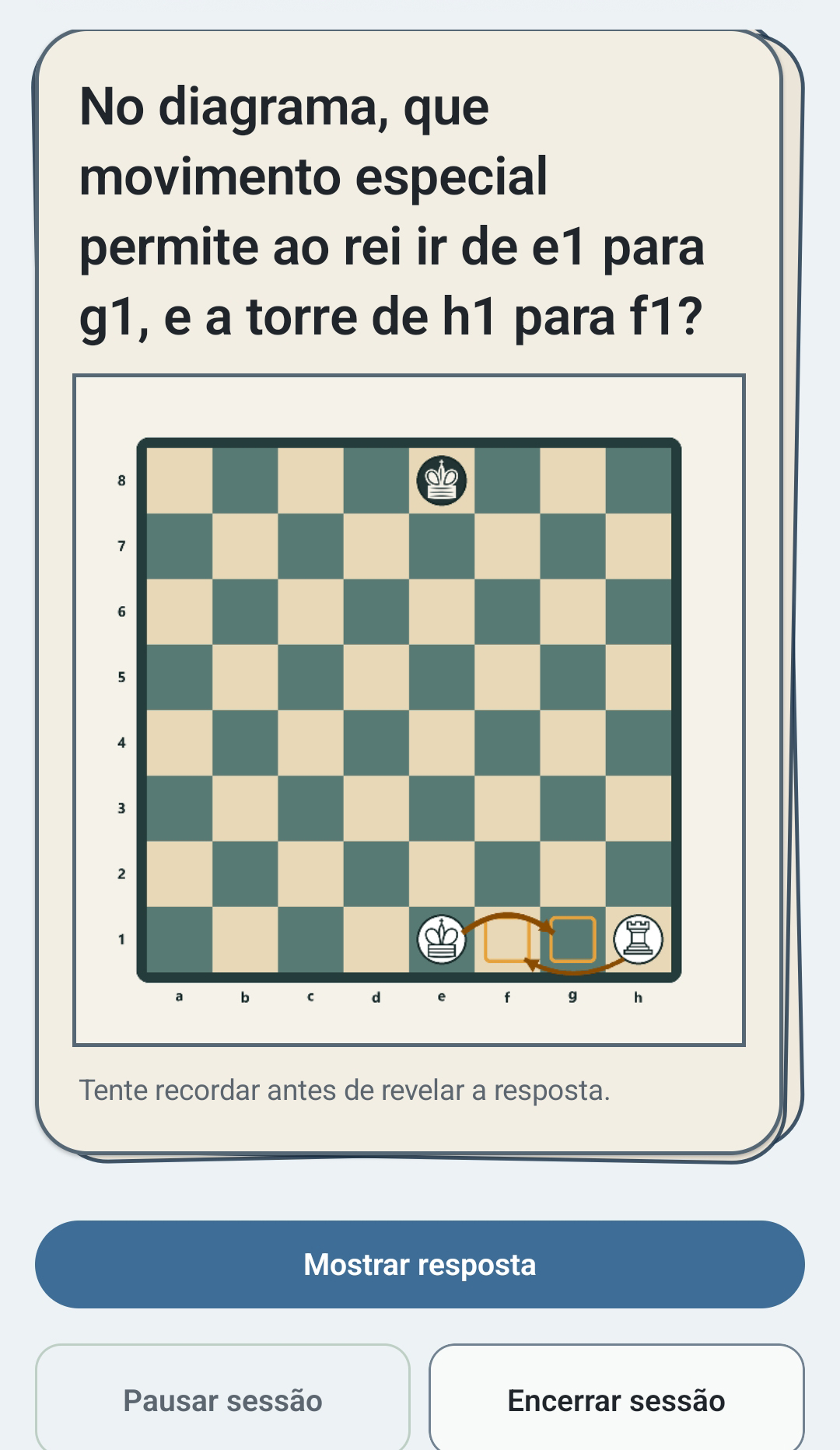 Cartão de revisão com imagem no APRESTO